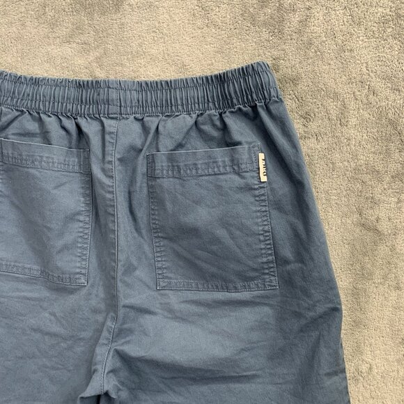 Pact Short Men Medium Blue Stretch Waist Organic Cotton Drawstring Casual Preppy - Picture 9 of 9